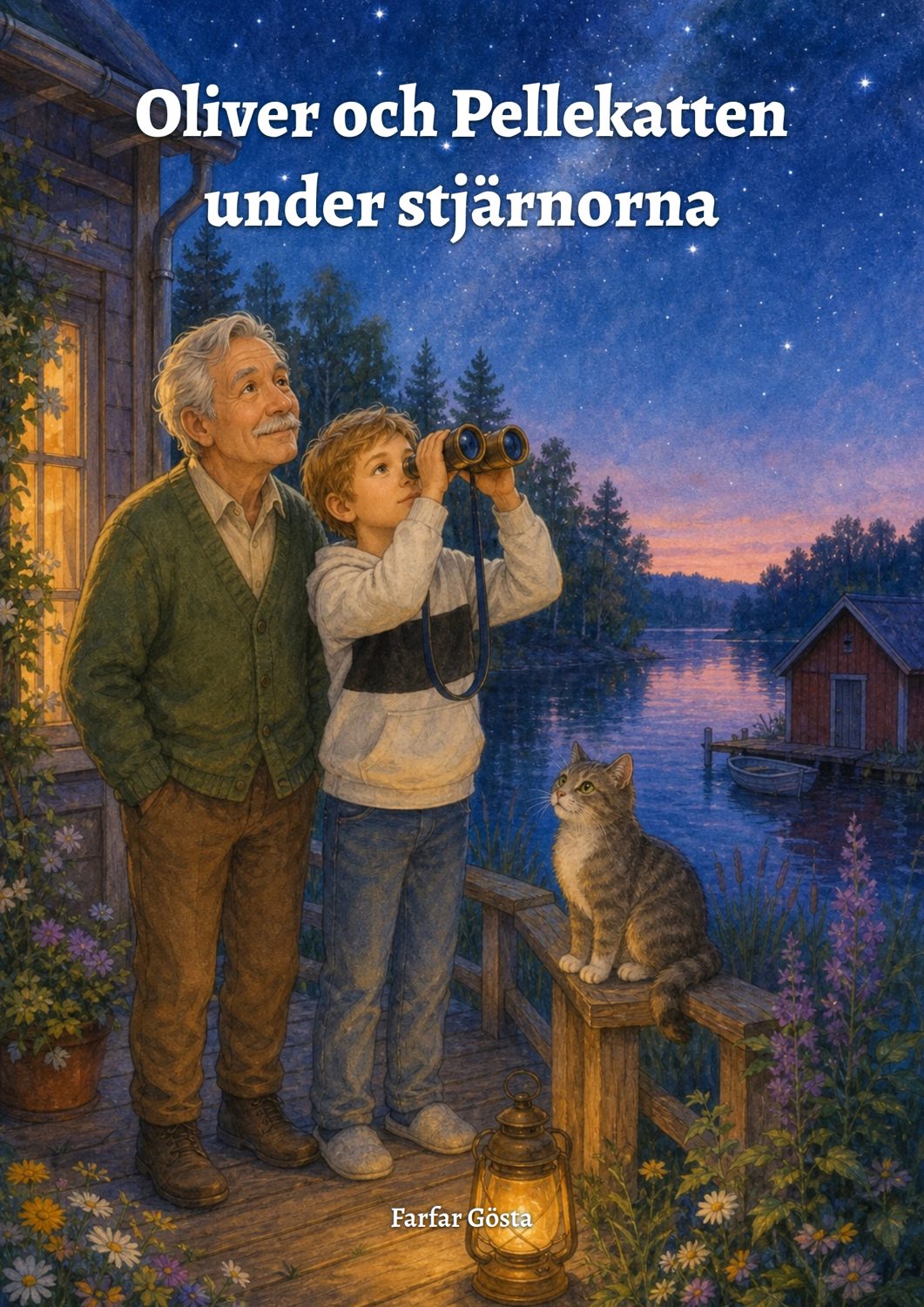 Oliver och Pellekatten under stjärnorna
